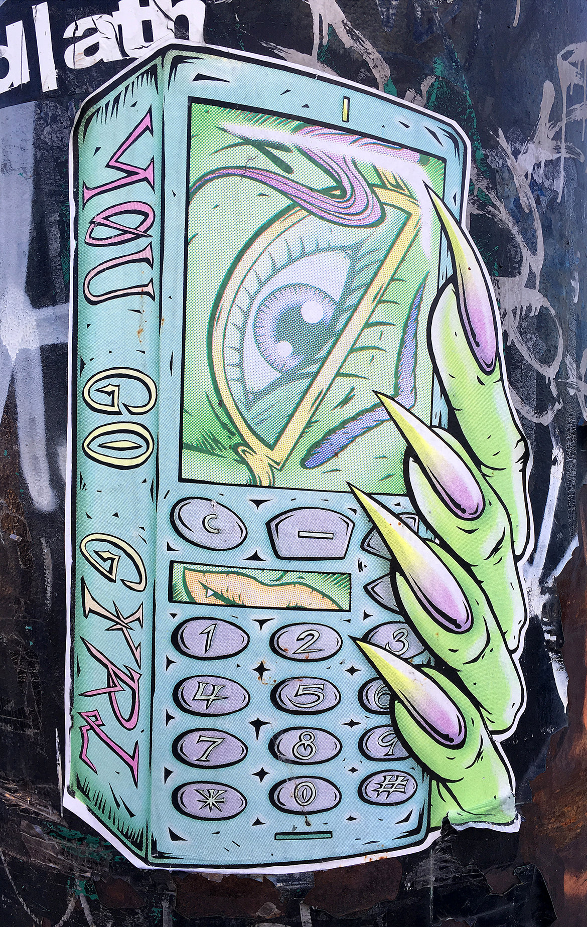 paste up cell phone