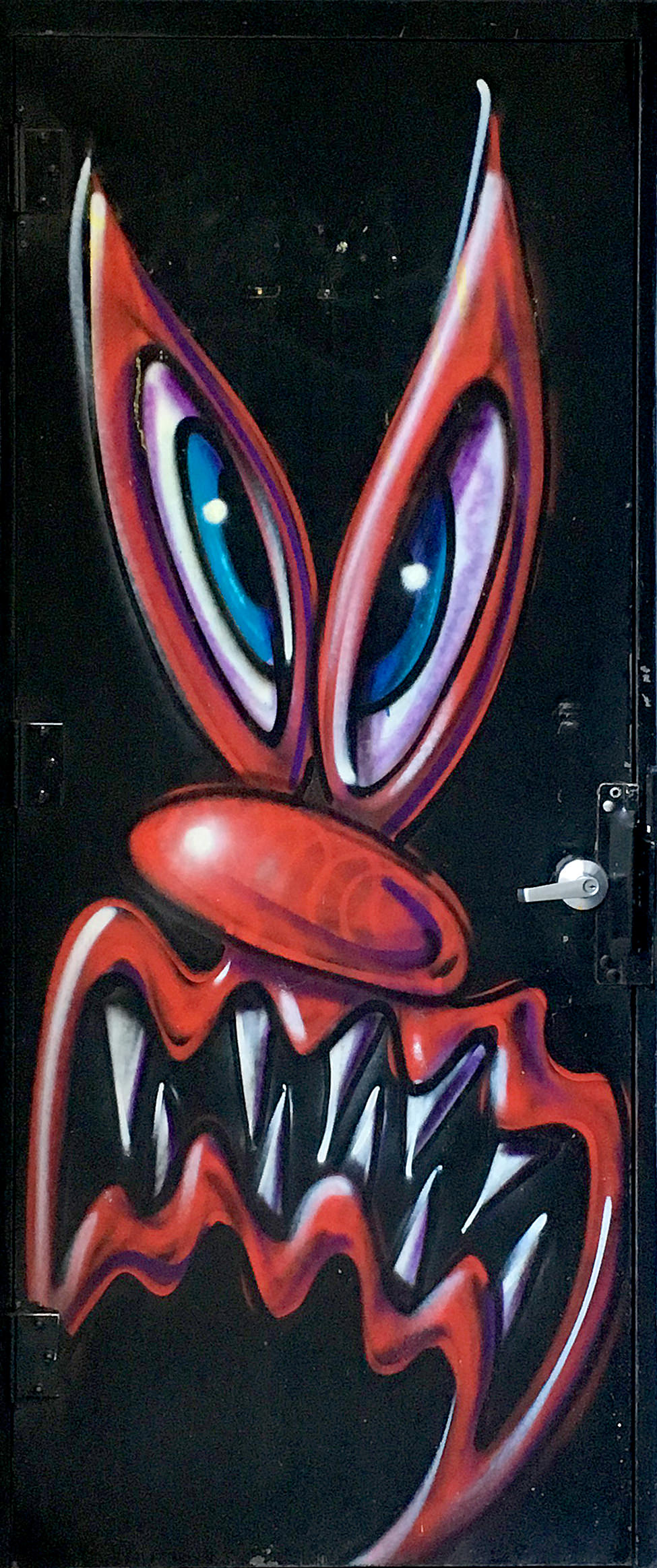 graffiti on door