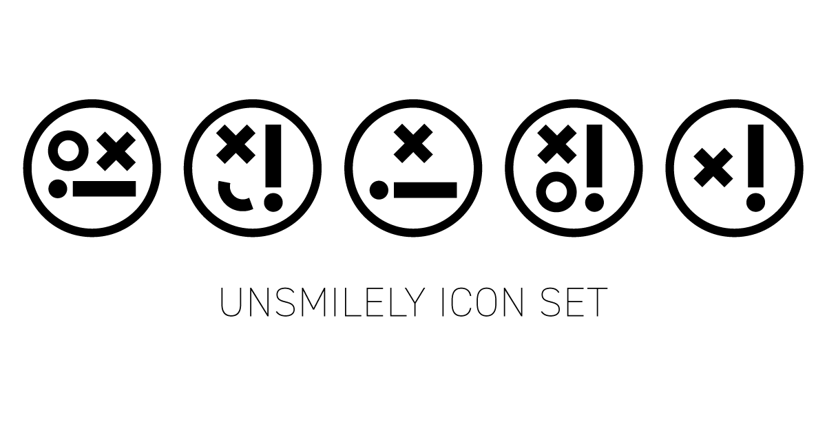 Unsmilely Icon Set