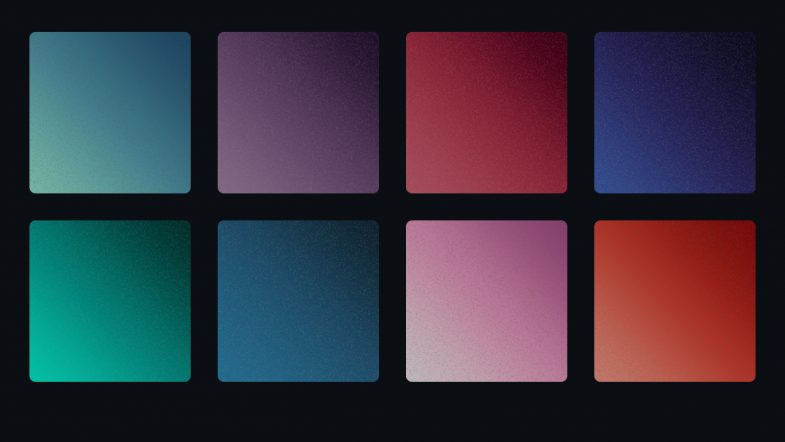 A sample of the UI color gradients from 2001 A Space Odessey